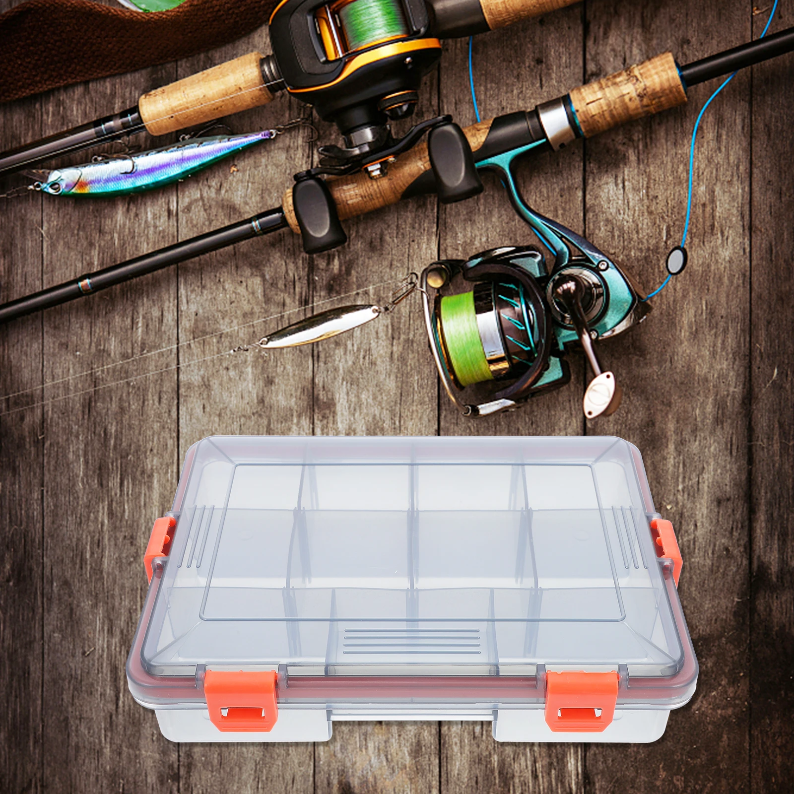 Fishing Storage Container Large Capacity Multiple Grids Durable Plastic Waterproof Lightweight Compact Design 
Fishing Storage Container Large Capacity Multiple Grids Durable Plastic Waterproof Lightweight Compact Design