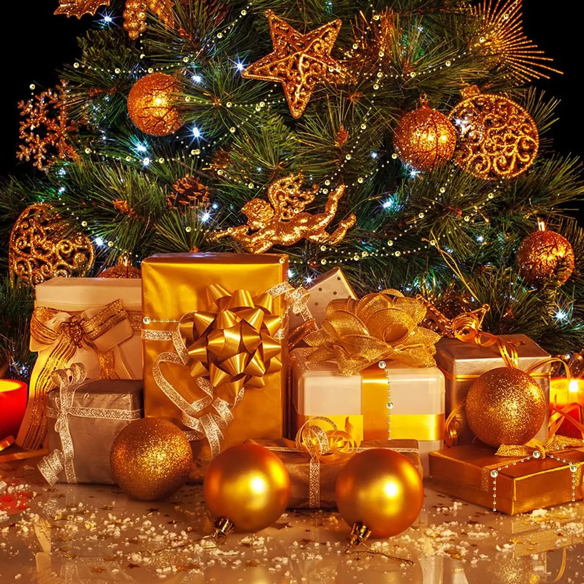 30m Christmas Tree Decoration Bead String Garland Artificial Plastic Beads Trim Halloween Thanksgiving Day Party Decoration Bead
30m Christmas Tree Decoration Bead String Garland Artificial Plastic Beads Trim Halloween Thanksgiving Day Party Decoration Bead
