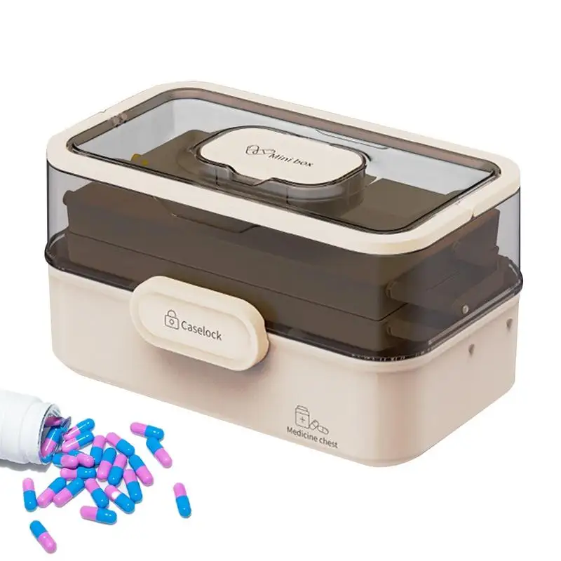 Medicine Storage Box Folding Three-Layer Medicine Box For Home Portable Organization Box With Carrying Handle For Stationery
Medicine Storage Box Folding Three-Layer Medicine Box For Home Portable Organization Box With Carrying Handle For Stationery