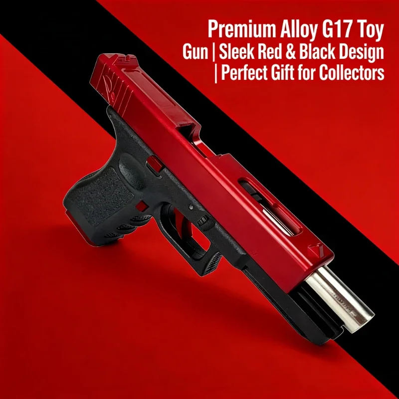 black G17 Alloy Toy Fires Plastic Bullets with Great Power and A Long Range It Is The Best Toy Gun Gift for Children’s Birthdays
black G17 Alloy Toy Fires Plastic Bullets with Great Power and A Long Range It Is The Best Toy Gun Gift for Children’s Birthdays