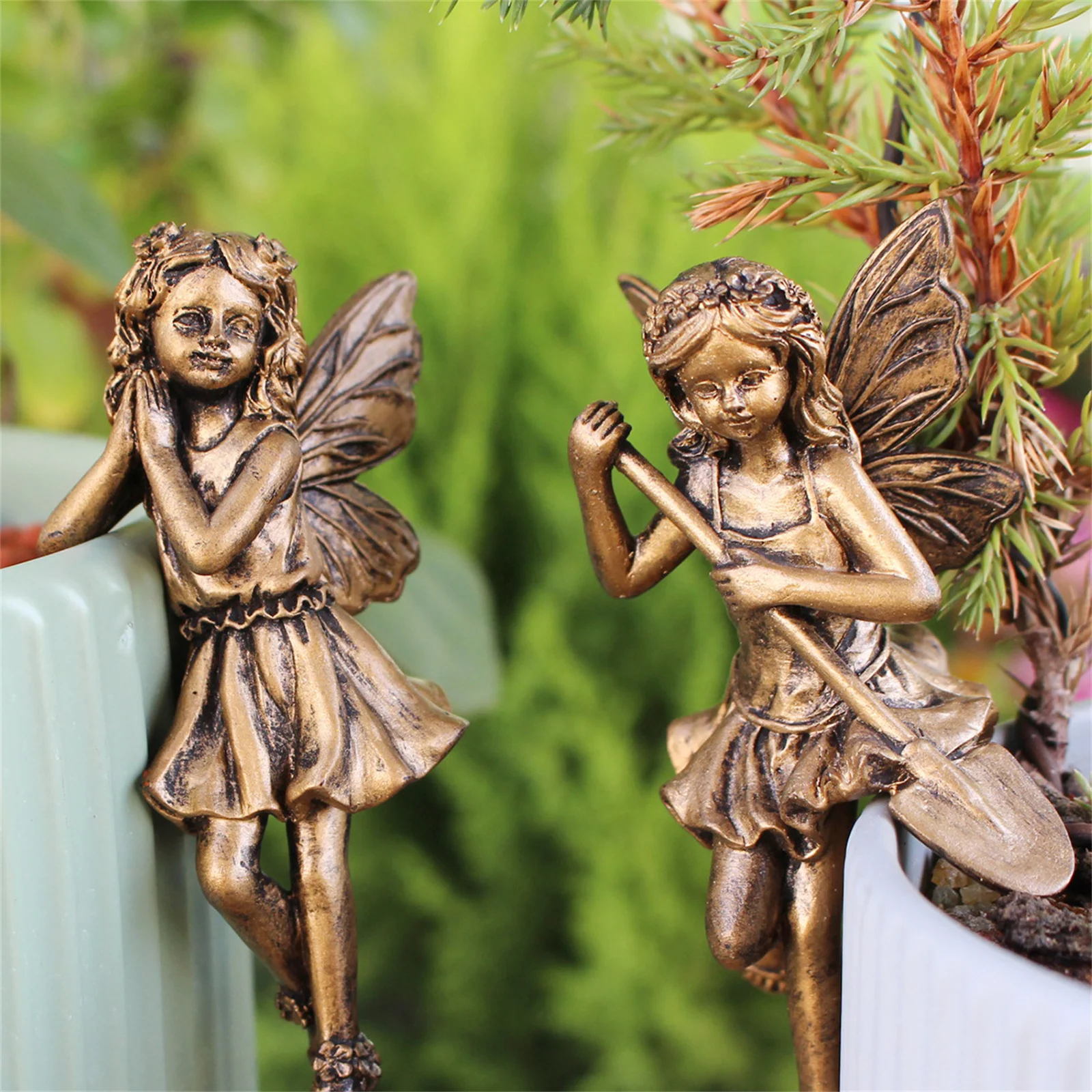 2Pcs Garden Fairy Pot Hanger Resin Hanging Charm Flower Basket Edge Decoration Outdoor Fairy Statue Garden Fairy Pot Huggers
2Pcs Garden Fairy Pot Hanger Resin Hanging Charm Flower Basket Edge Decoration Outdoor Fairy Statue Garden Fairy Pot Huggers