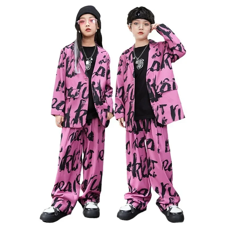 Boys Hip Hop Suit Jacket Street Dance Loose Pants Girls Streetwear Cool Blazer Kids Jazz Clothes Sets Children K-pop Costumes
Boys Hip Hop Suit Jacket Street Dance Loose Pants Girls Streetwear Cool Blazer Kids Jazz Clothes Sets Children K-pop Costumes