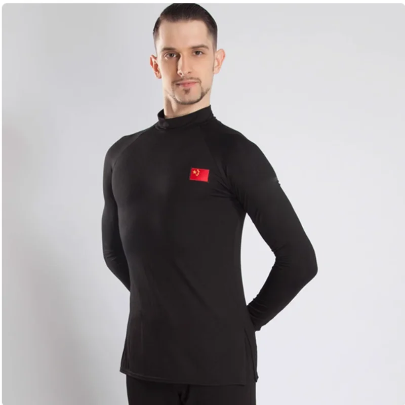 Latin Dance Shirts Men Crystal Cotton Long Sleeve V Neck Practice Tops Male Ballroom Cha Samba Dancing tops Clothes Dancewear
Latin Dance Shirts Men Crystal Cotton Long Sleeve V Neck Practice Tops Male Ballroom Cha Samba Dancing tops Clothes Dancewear