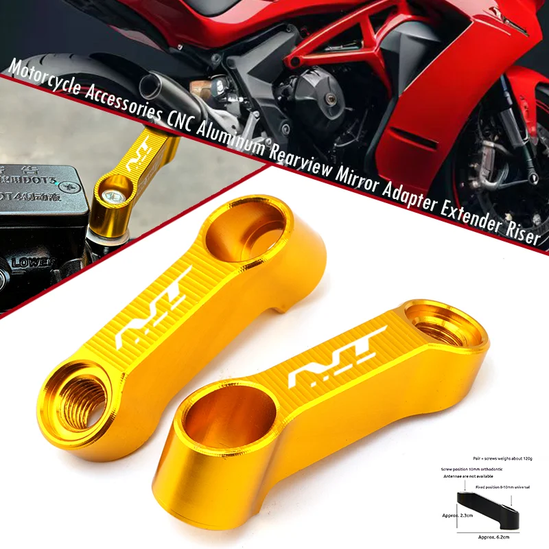 For Honda NT1100 NT 100 DTC Accessories Motorcycle CNC Aluminum Mirrors Riser Extension Bracket NT 1100 Rearview Mirror Extend
For Honda NT1100 NT 100 DTC Accessories Motorcycle CNC Aluminum Mirrors Riser Extension Bracket NT 1100 Rearview Mirror Extend