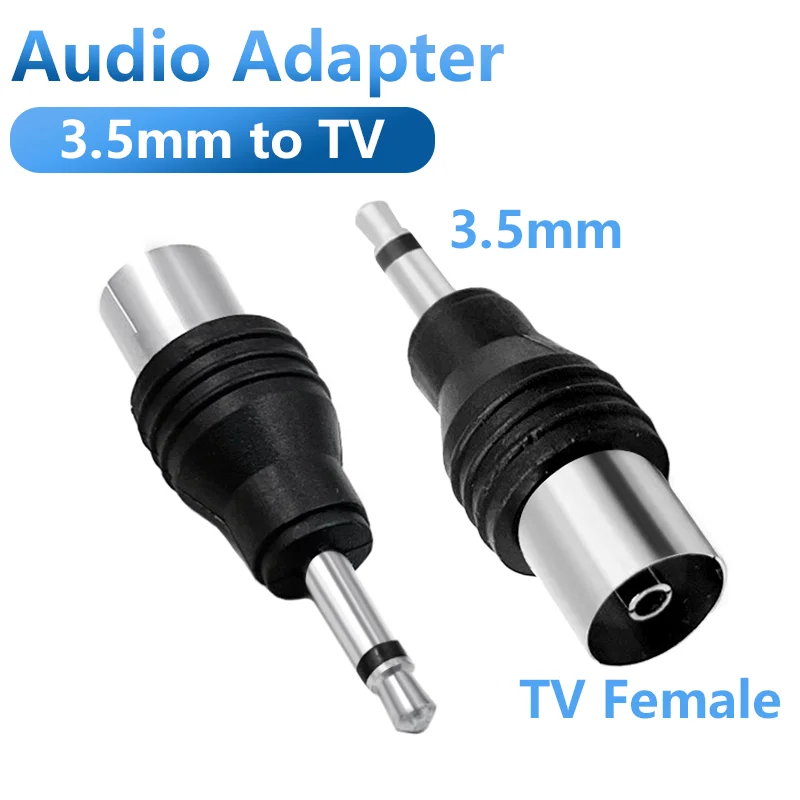 5/20PCS TV Antenna Adapter 9.5MM Female To 3.5MM Male Mono Plug Adapter TRS To IEC Female Converter Report
5/20PCS TV Antenna Adapter 9.5MM Female To 3.5MM Male Mono Plug Adapter TRS To IEC Female Converter Report