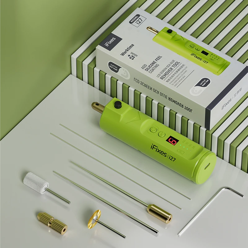 iFixes i27 Electric Screen OCA Glue Removal Tool Type-C Charging 6 Gear Speed Control for Phone Screen Spinning Grinder Repair
iFixes i27 Electric Screen OCA Glue Removal Tool Type-C Charging 6 Gear Speed Control for Phone Screen Spinning Grinder Repair