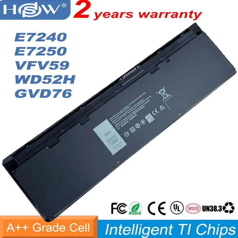 WD52H VFV59 Laptop Battery For DELL Latitude E7240 E7250 Series W57CV 0W57CV GVD76
WD52H VFV59 Laptop Battery For DELL Latitude E7240 E7250 Series W57CV 0W57CV GVD76