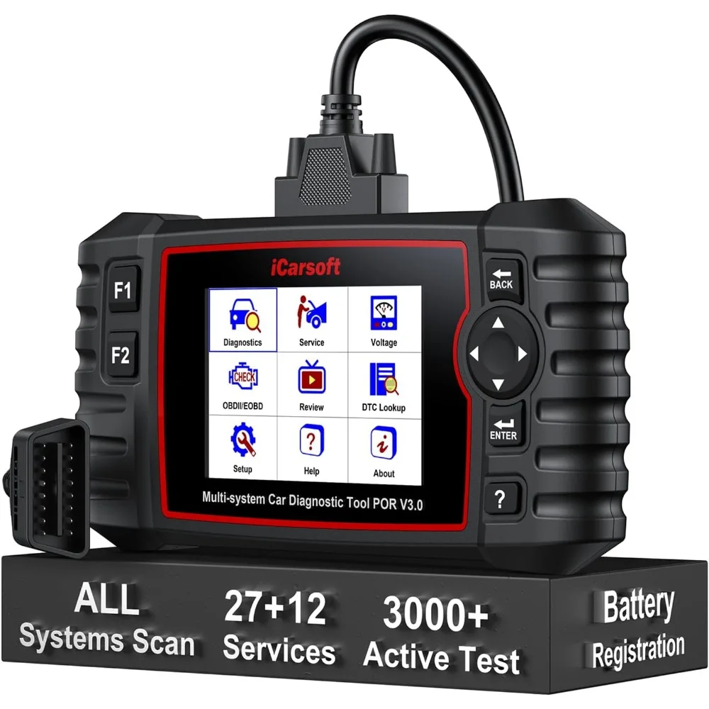 Двунаправленный универсальный OBD2 сканер с 27 функциями сброса, регистрацией батареи и автоматическим определением VIN
Двунаправленный универсальный OBD2 сканер с 27 функциями сброса, регистрацией батареи и автоматическим определением VIN