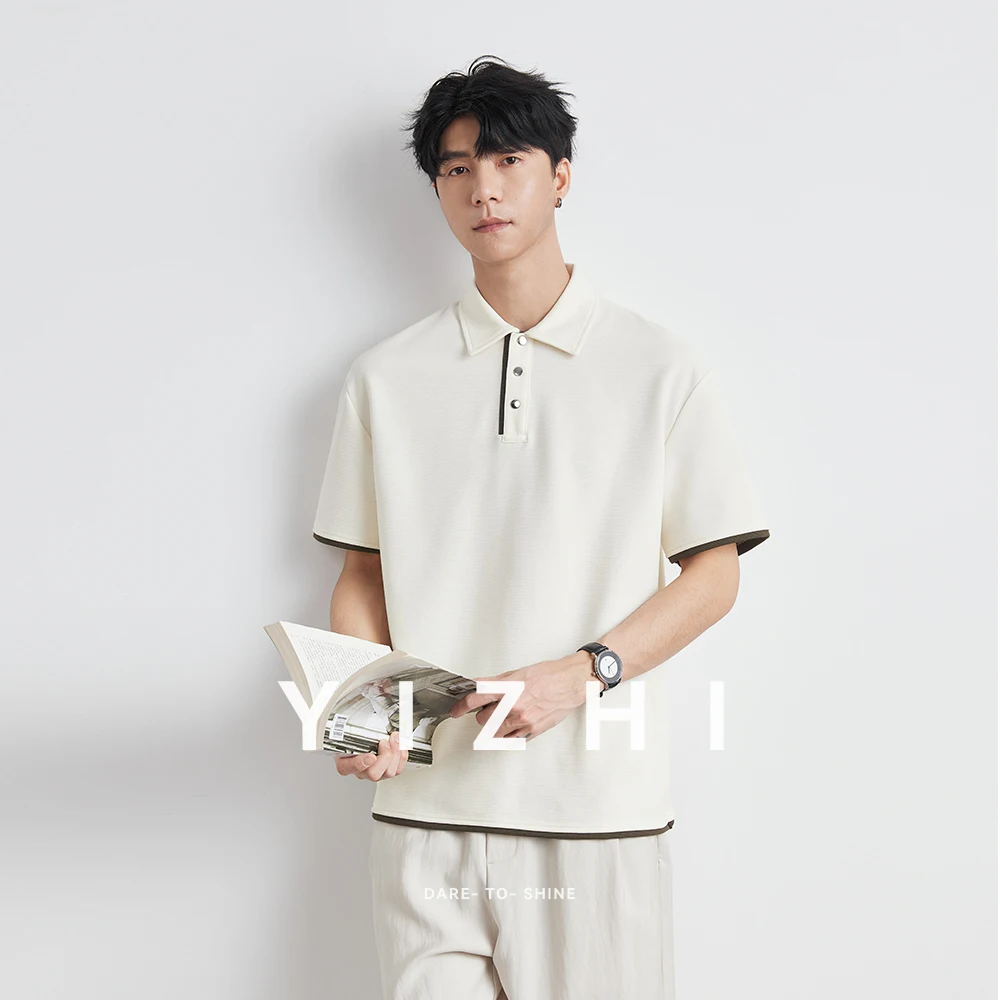 Men's Fashion Polo Shirt Short Sleeve Summer New Loose Contrast Color T-shirt Business Commuter Half Sleeve Top Breathable Polo
Men's Fashion Polo Shirt Short Sleeve Summer New Loose Contrast Color T-shirt Business Commuter Half Sleeve Top Breathable Polo