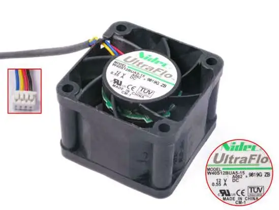 4-проводной серверный Вентилятор охлаждения Nidec W40S12BUA5-15 A062 A061 DC 12V 0.55A 40x40x28 мм
4-проводной серверный Вентилятор охлаждения Nidec W40S12BUA5-15 A062 A061 DC 12V 0.55A 40x40x28 мм