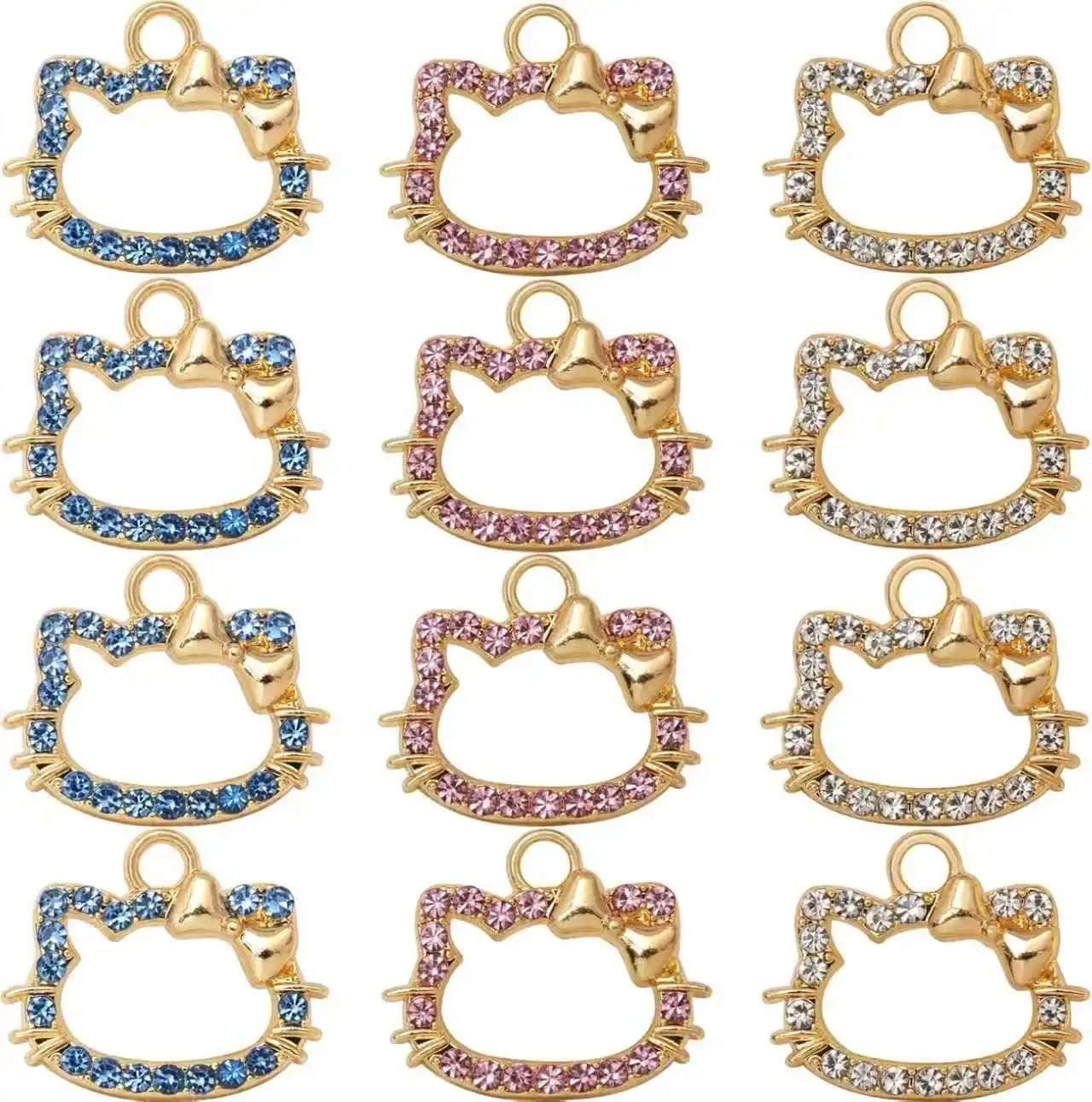 12pcs Cat Charms for Earrings, Bracelets, Pendants, Necklaces, Stitch Markers, Crafts, Animal Charms for Jewelry Making
12pcs Cat Charms for Earrings, Bracelets, Pendants, Necklaces, Stitch Markers, Crafts, Animal Charms for Jewelry Making