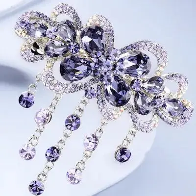 Crystal Rhinestone Hair Barrette Automatic Spring Clip for Thick Thin Straight Curly Hair Party Prom Birthday Christmas Holiday
Crystal Rhinestone Hair Barrette Automatic Spring Clip for Thick Thin Straight Curly Hair Party Prom Birthday Christmas Holiday