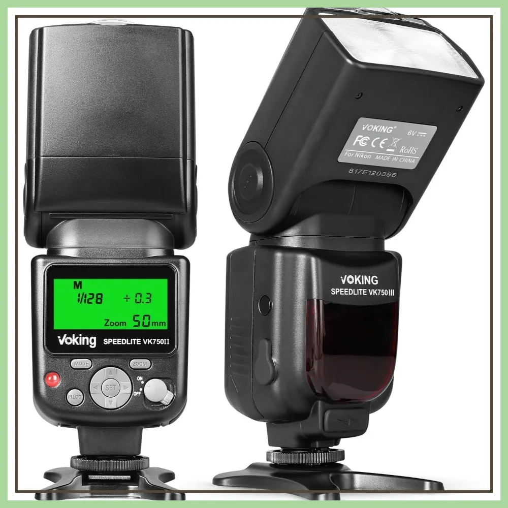 VK750II TTL Camera Flash Speedlite with LCD Screen for Nikon DSLR Cameras
VK750II TTL Camera Flash Speedlite with LCD Screen for Nikon DSLR Cameras