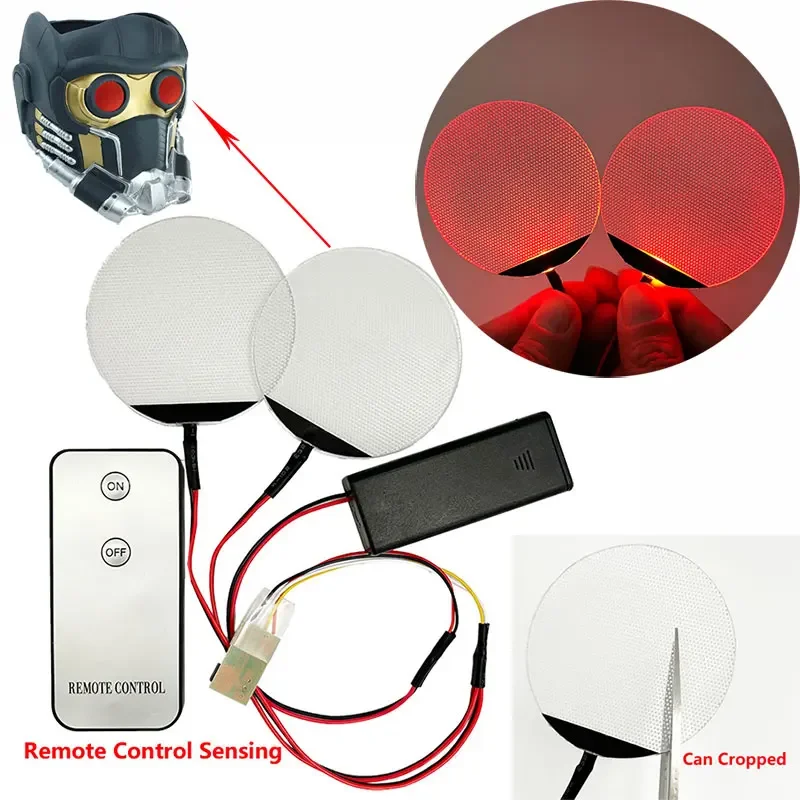 DIY Halloween ACG Helmet Masks Bendable Led Eyes Kits Round Remote Control Sensing Flexible Led Eye Light Cosplay Accessories
DIY Halloween ACG Helmet Masks Bendable Led Eyes Kits Round Remote Control Sensing Flexible Led Eye Light Cosplay Accessories