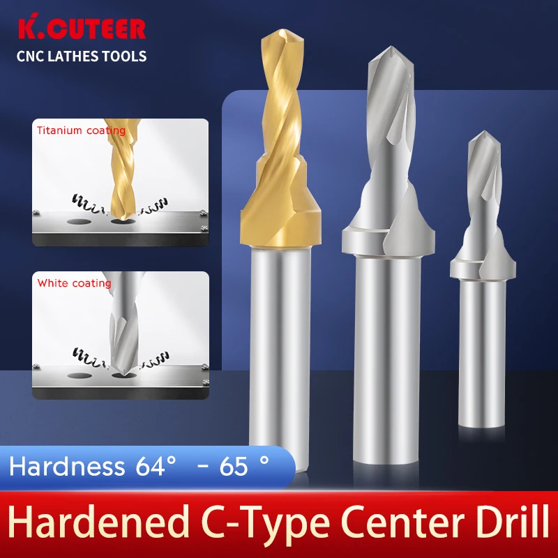 C-type Center Drills Titanium High Speed Steel M3 M4 M5-M16 Composite One-piece Centering Drill Step Drill Composite Chamfering
C-type Center Drills Titanium High Speed Steel M3 M4 M5-M16 Composite One-piece Centering Drill Step Drill Composite Chamfering