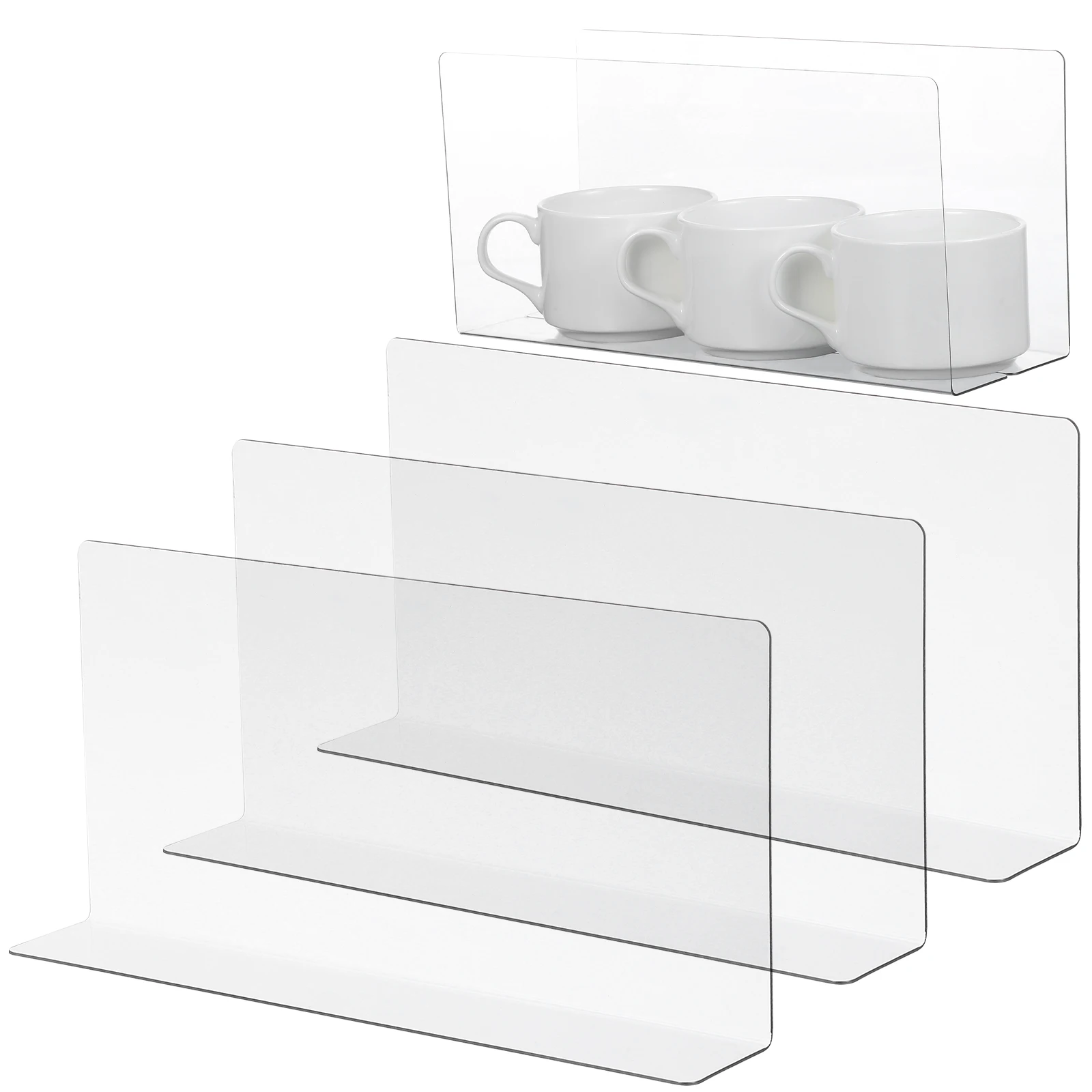 5 Pcs Plastic PVC Separator Clear Shelf Divider Supermarket Goods Clapboard Shelves Store Dividers Storage
5 Pcs Plastic PVC Separator Clear Shelf Divider Supermarket Goods Clapboard Shelves Store Dividers Storage