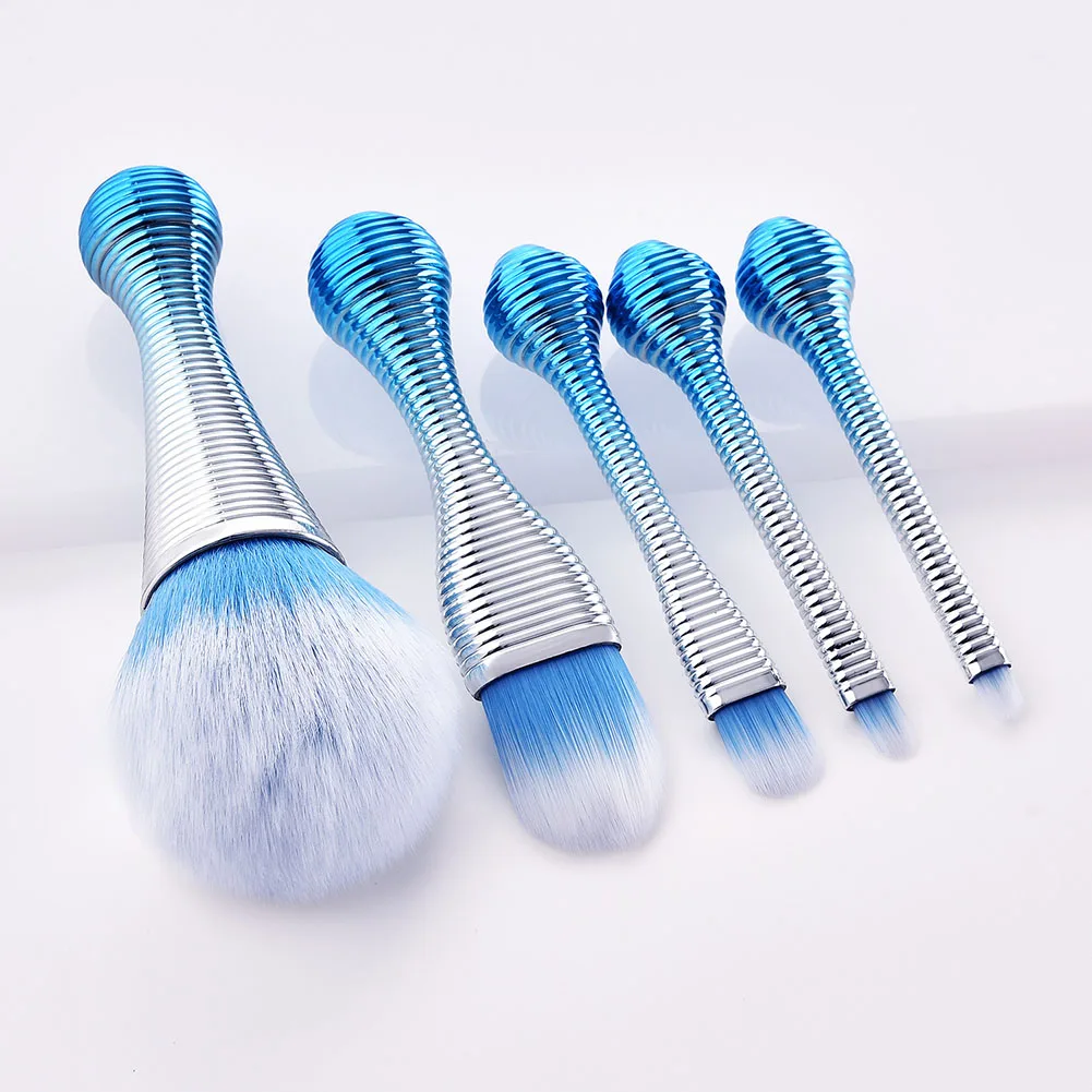 Stylish Blue Silver Lollipops Makeup Brush 5 Piece Set Soft Multi-purpose Fluffy Makeup Tools Face Make Up Tool
Stylish Blue Silver Lollipops Makeup Brush 5 Piece Set Soft Multi-purpose Fluffy Makeup Tools Face Make Up Tool