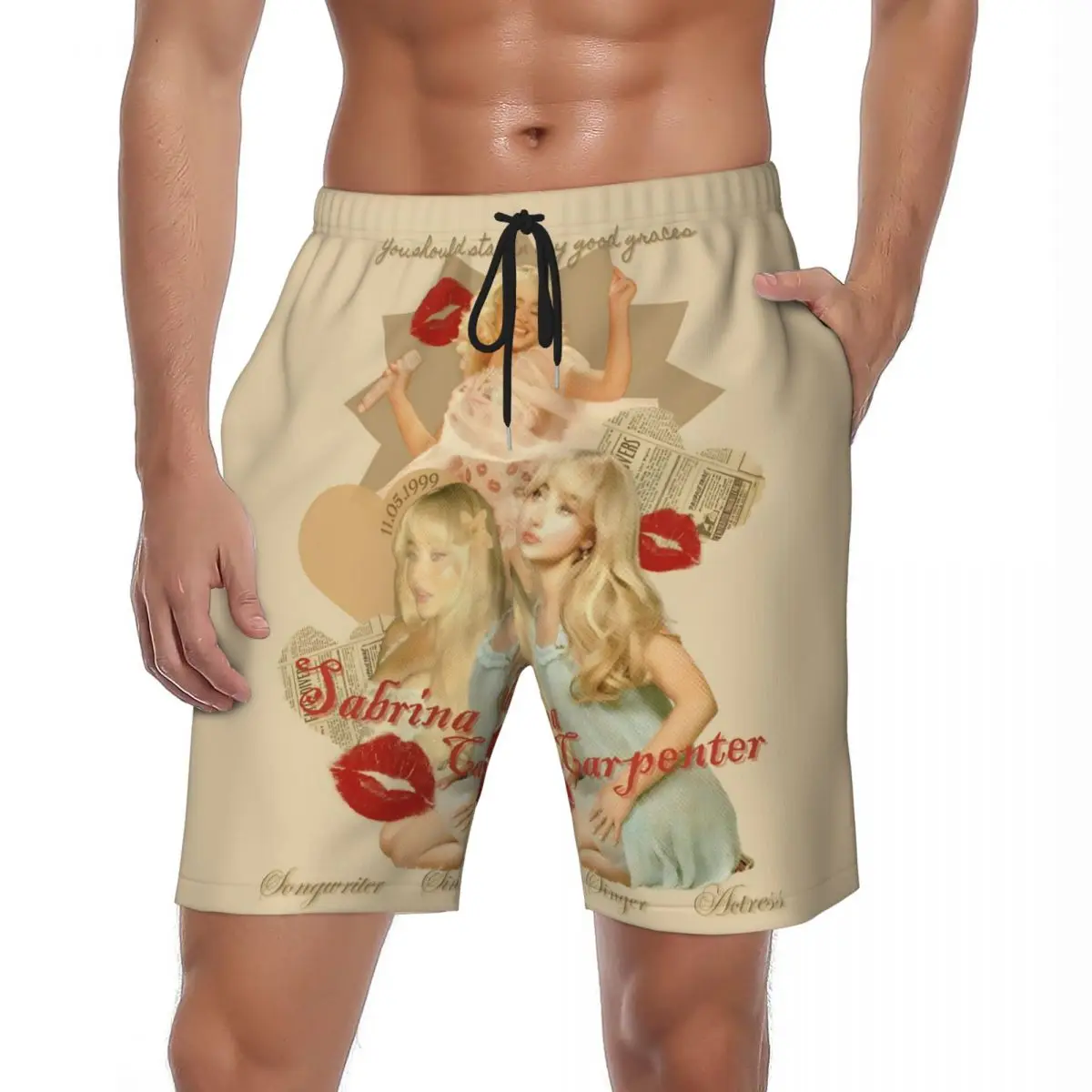 Sabrina Carpenter American Singer Man's Best Friend Album Board Shorts Hawaii Board Short Pants Men Sports Fitness Beach Trunks
Sabrina Carpenter American Singer Man's Best Friend Album Board Shorts Hawaii Board Short Pants Men Sports Fitness Beach Trunks