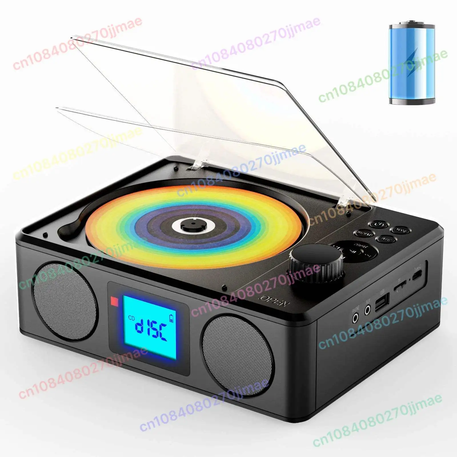 Portable Bluetooth Audio Alarm Clock All-in-One Retro CD Player Stereo CD Player Radio
Portable Bluetooth Audio Alarm Clock All-in-One Retro CD Player Stereo CD Player Radio