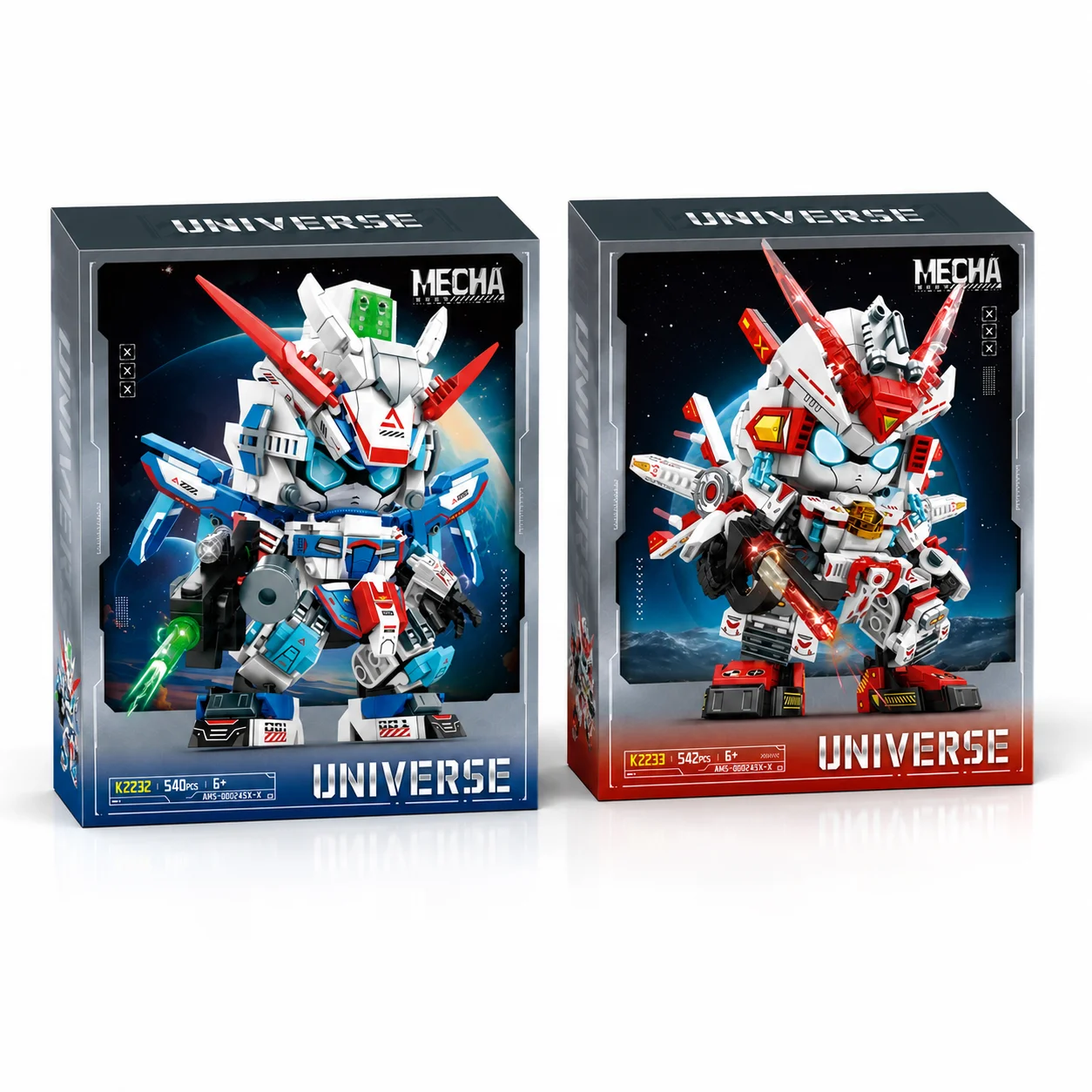 Mecha Robot Building Blocks Set 542PCS Universe Space Warrior Model Kit with Display Box 31cm Toy Gift English Version
Mecha Robot Building Blocks Set 542PCS Universe Space Warrior Model Kit with Display Box 31cm Toy Gift English Version