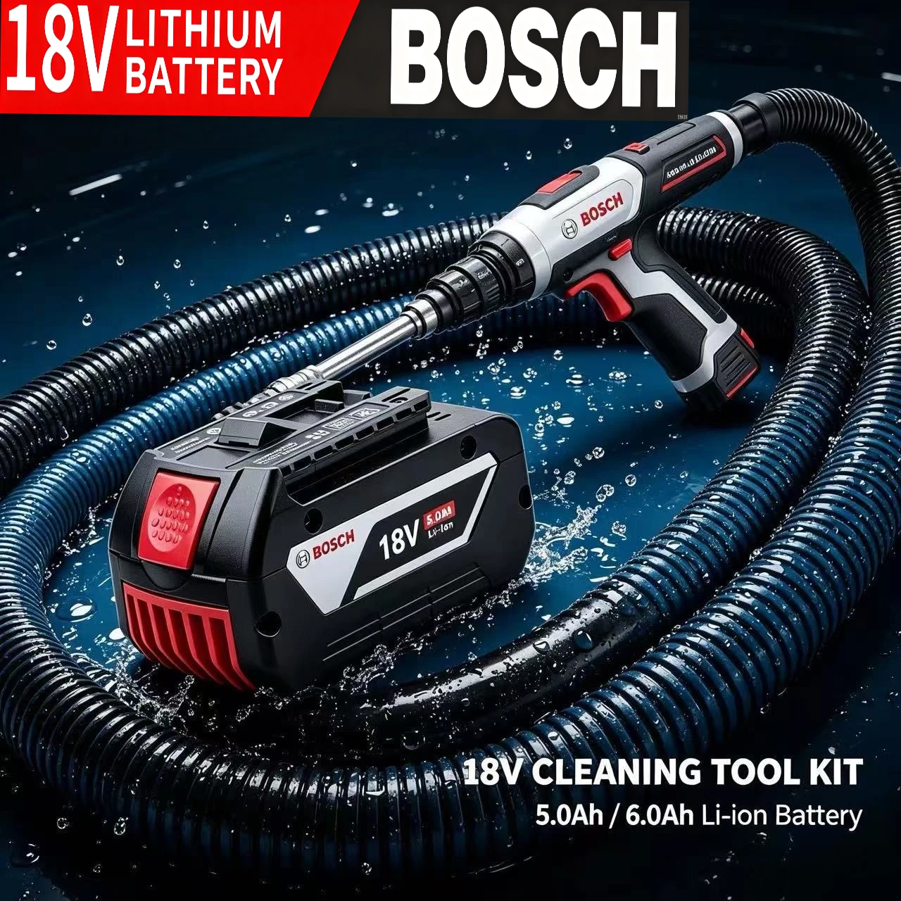 Bosch Genuine OEM 18V 6.0Ah Original Standard Battery Fit BAT609 BAT619 GDS18V-EC Brushless Wrench Cordless Tool
Bosch Genuine OEM 18V 6.0Ah Original Standard Battery Fit BAT609 BAT619 GDS18V-EC Brushless Wrench Cordless Tool