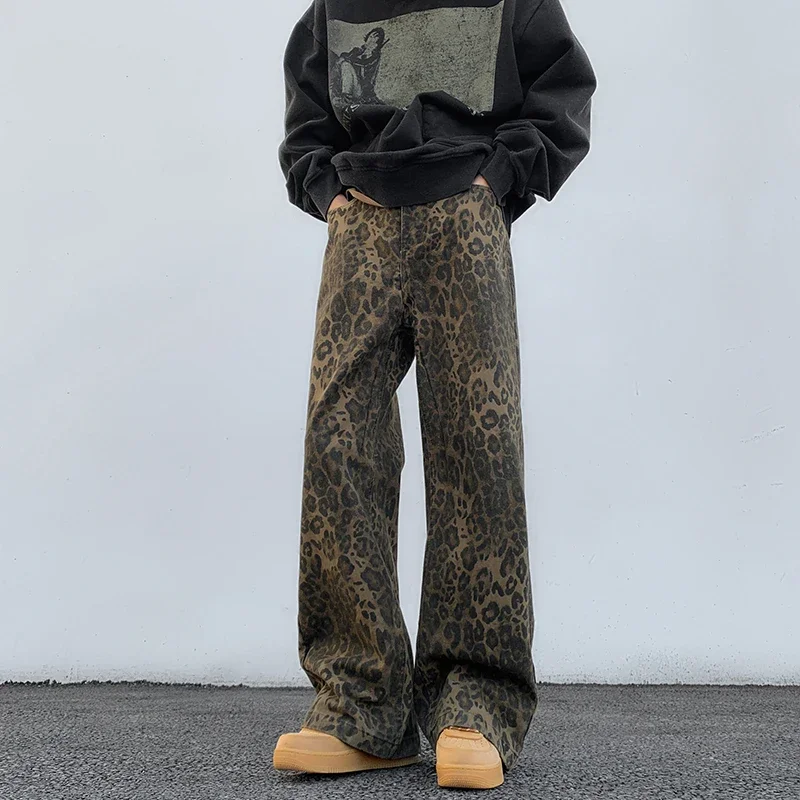 American High Street Leopard Printed Jeans Men Fashion Retro Vintage Jeans Men Streetwear Wide Leg Jeans Mens Denim Trousers
American High Street Leopard Printed Jeans Men Fashion Retro Vintage Jeans Men Streetwear Wide Leg Jeans Mens Denim Trousers