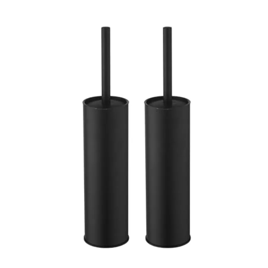 Stainless Steel Toilet Brush and Holder Set 2-Pack for Bathroom with Durable Design and Rust-Resistant Finish in Black
Stainless Steel Toilet Brush and Holder Set 2-Pack for Bathroom with Durable Design and Rust-Resistant Finish in Black