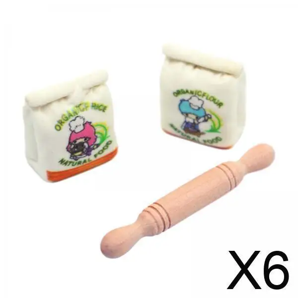 Miniature Dollhouse Kitchen Ornament Rolling Pin and Flour Model Resin Accessories for 1 12 Furniture Setup
Miniature Dollhouse Kitchen Ornament Rolling Pin and Flour Model Resin Accessories for 1 12 Furniture Setup