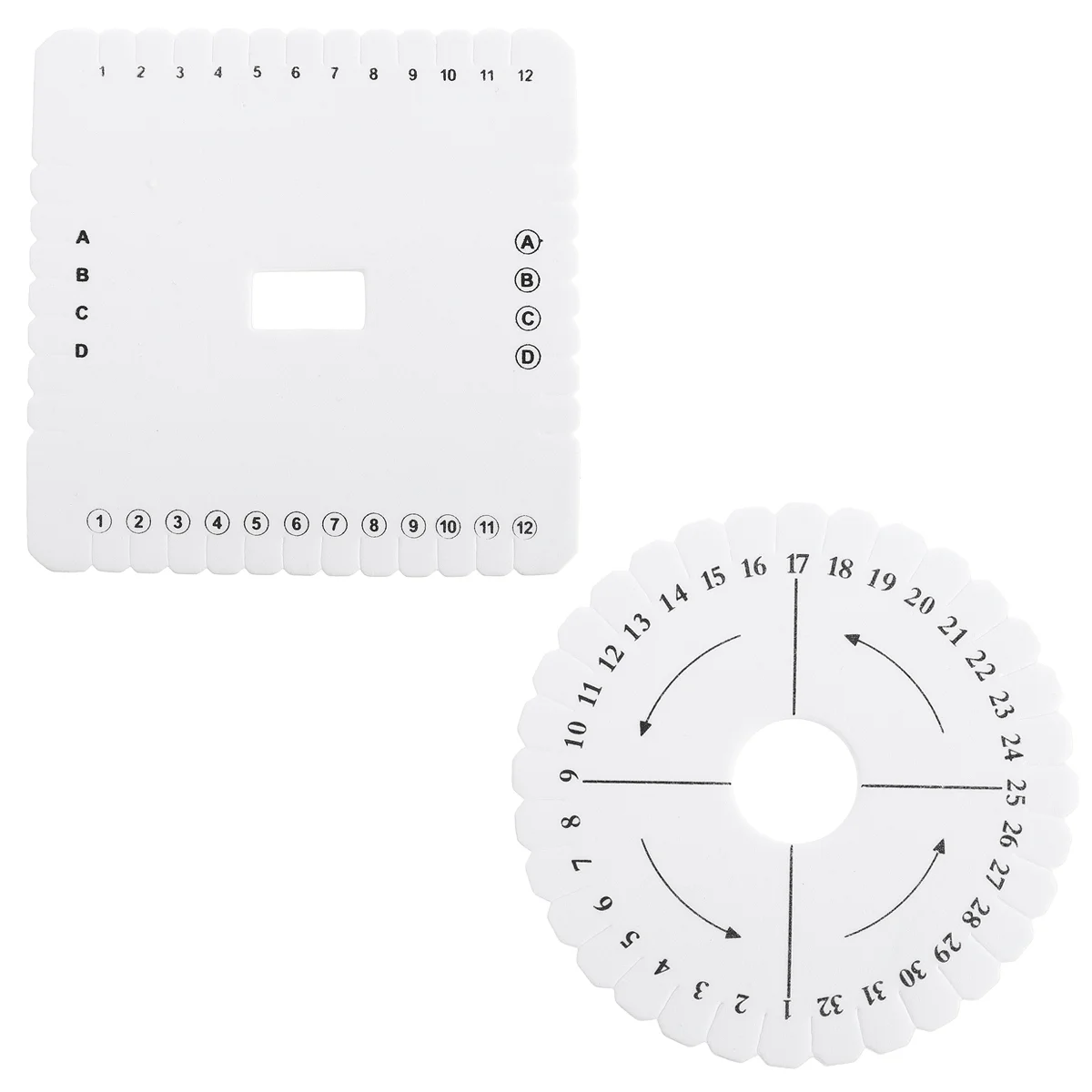 2 Pcs Circular Loom Weaving Plate Bracelet Jewelry Making Tools Beading Cord Disc Eva
2 Pcs Circular Loom Weaving Plate Bracelet Jewelry Making Tools Beading Cord Disc Eva