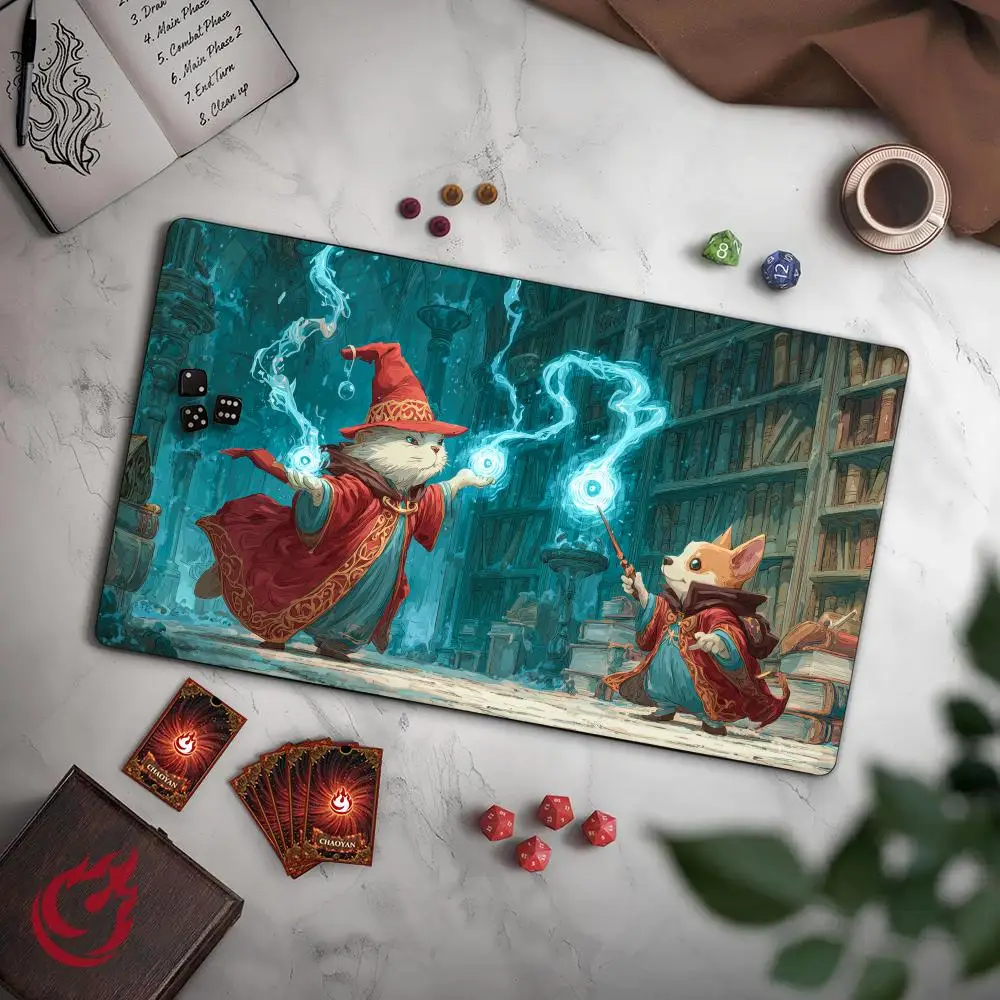 Cute Pet Magic Scholar MTG Playmat Magic Card Mat with Stitched Edge Non-Slip Durable Tabletop playmat Board Game Mat for TCG
Cute Pet Magic Scholar MTG Playmat Magic Card Mat with Stitched Edge Non-Slip Durable Tabletop playmat Board Game Mat for TCG
