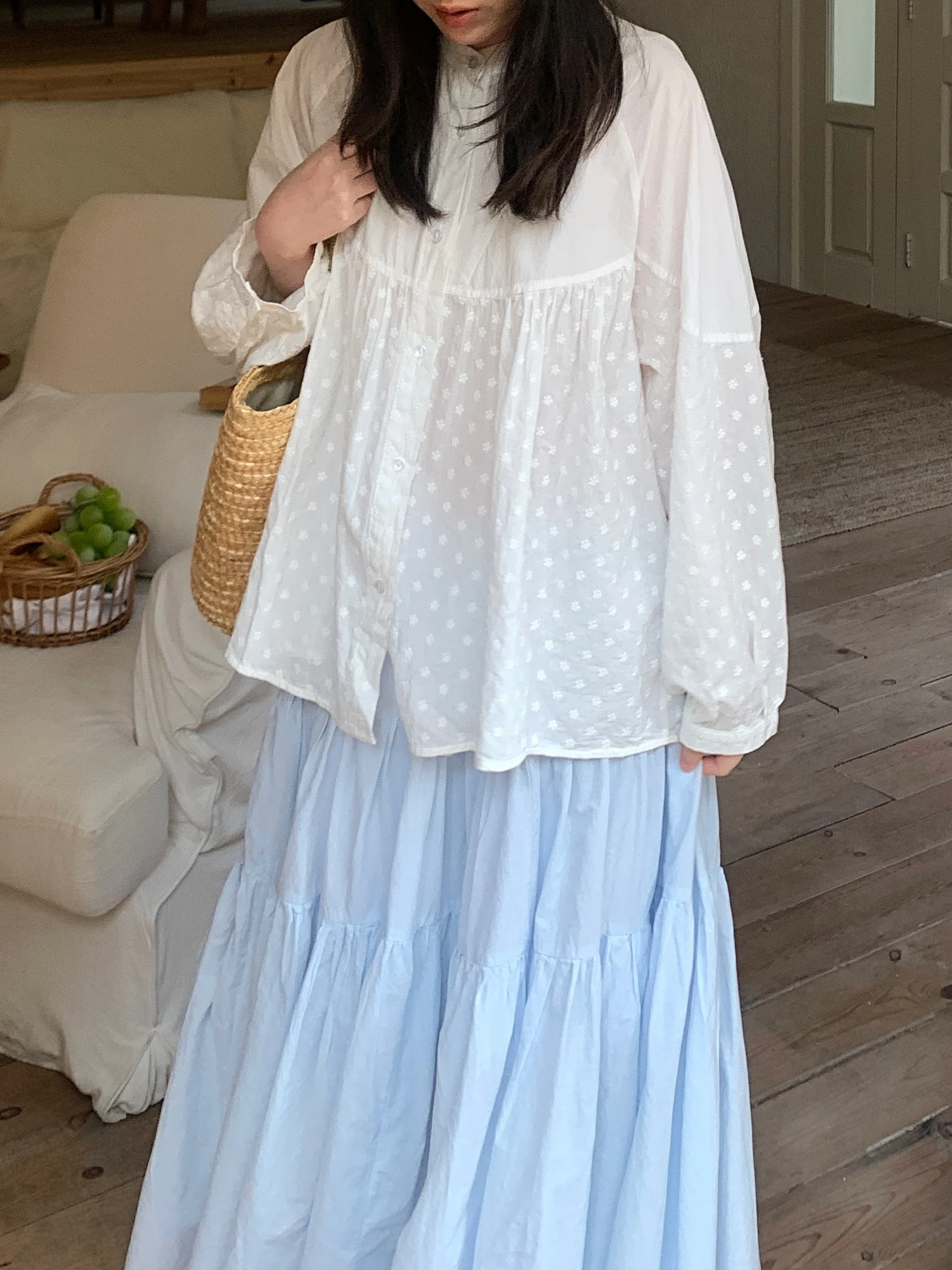 Sweet Loose Cotton Linen Blend Embroidered Base Shirt Japanese Retro Style Forest System Breathable Long Sleeve Women's Shirt
Sweet Loose Cotton Linen Blend Embroidered Base Shirt Japanese Retro Style Forest System Breathable Long Sleeve Women's Shirt