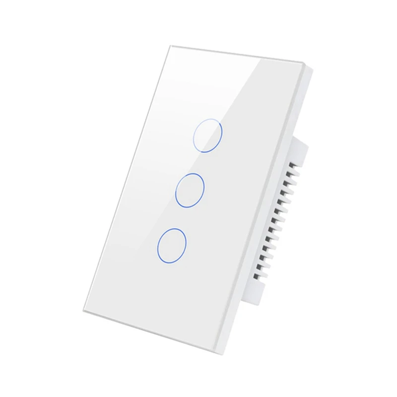 Wifi Smart Wall Switch LED Light Switches 1/2/3/4 Gang Smart Touch Sensor White US Plug
Wifi Smart Wall Switch LED Light Switches 1/2/3/4 Gang Smart Touch Sensor White US Plug