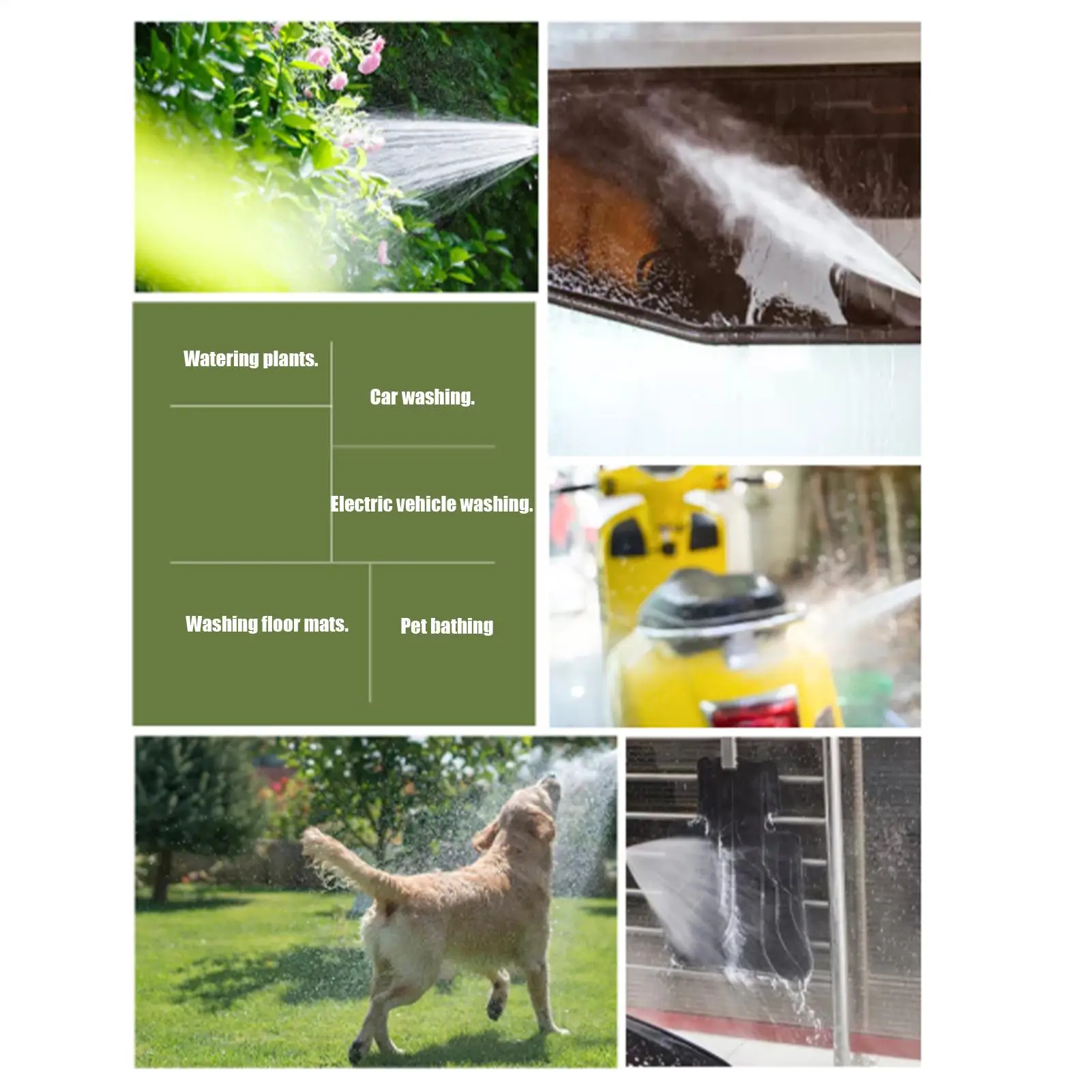 Coil Garden Hose Telescopic Spring Design Multiple Spray Patterns Sprayer Water Hose For Camper Yard Lawn Car Outdoor RV Pet
Coil Garden Hose Telescopic Spring Design Multiple Spray Patterns Sprayer Water Hose For Camper Yard Lawn Car Outdoor RV Pet