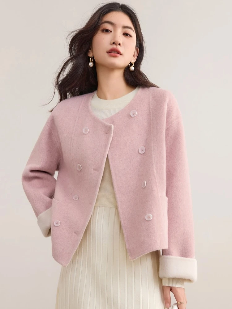 SENTUBILA Women's Double-Breasted Tweed Coat 2025 Winter New Wool Blend Contrast Color Warm Thick Casual Commuter Top W54OG2436
SENTUBILA Women's Double-Breasted Tweed Coat 2025 Winter New Wool Blend Contrast Color Warm Thick Casual Commuter Top W54OG2436