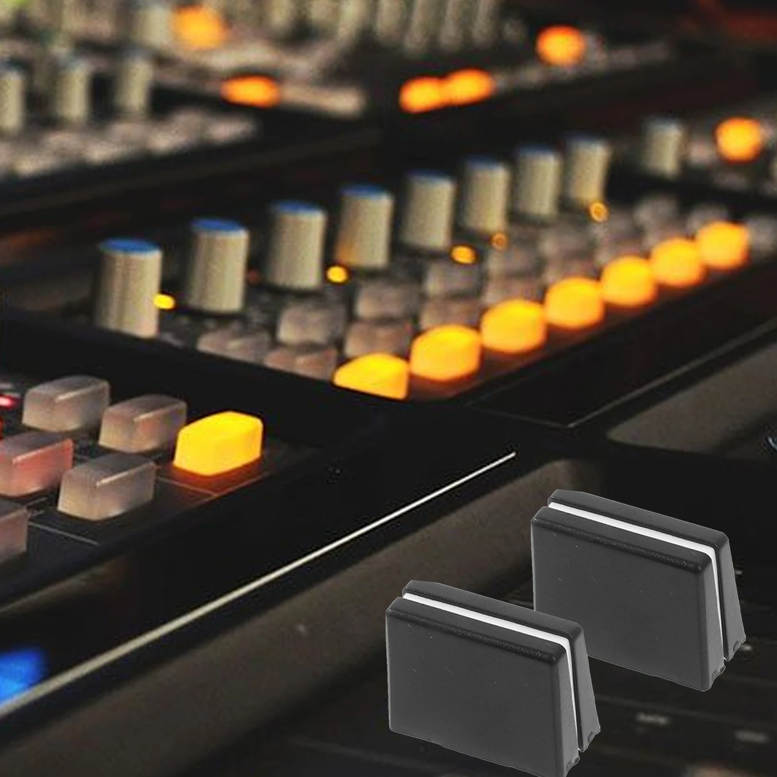 10Pcs Durable ABS Fader Caps 4mm Inner Hole Diameter Smooth Operation Console Mixer Knobs Slider Caps Mixer Slider Mat
10Pcs Durable ABS Fader Caps 4mm Inner Hole Diameter Smooth Operation Console Mixer Knobs Slider Caps Mixer Slider Mat