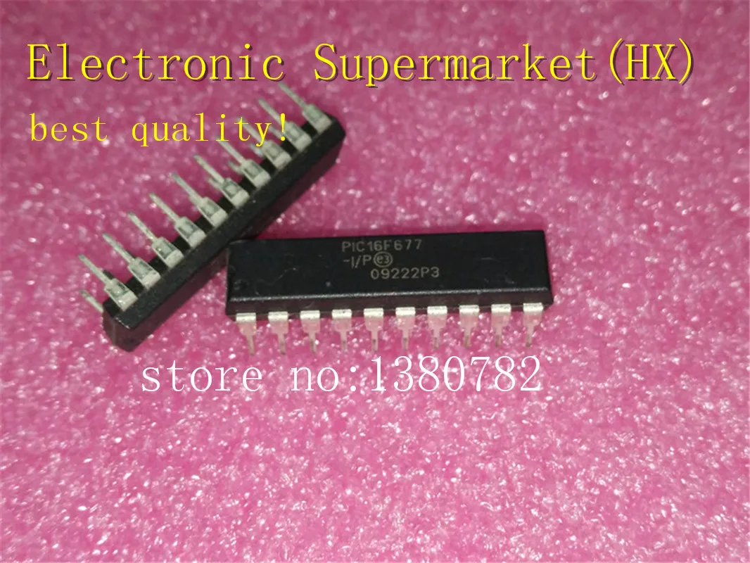 New original special price spot 50pcs/lots PIC16F677-I/P PIC16F677 DIP-20 New original IC In stock!
New original special price spot 50pcs/lots PIC16F677-I/P PIC16F677 DIP-20 New original IC In stock!