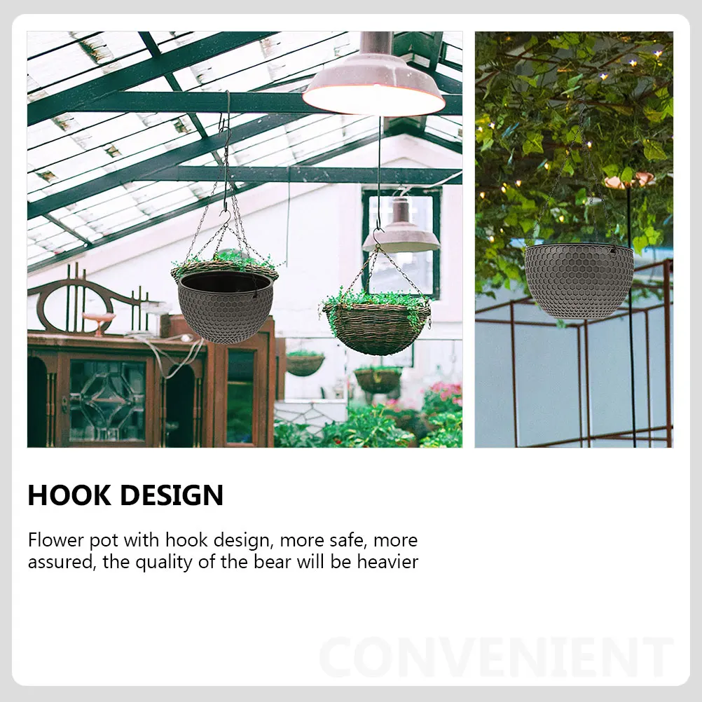 2pcs Hanging Basket Flower Pot Planter Woven Wicker Plastic Durable Long Period Simple Stylish Design High Decoration
2pcs Hanging Basket Flower Pot Planter Woven Wicker Plastic Durable Long Period Simple Stylish Design High Decoration