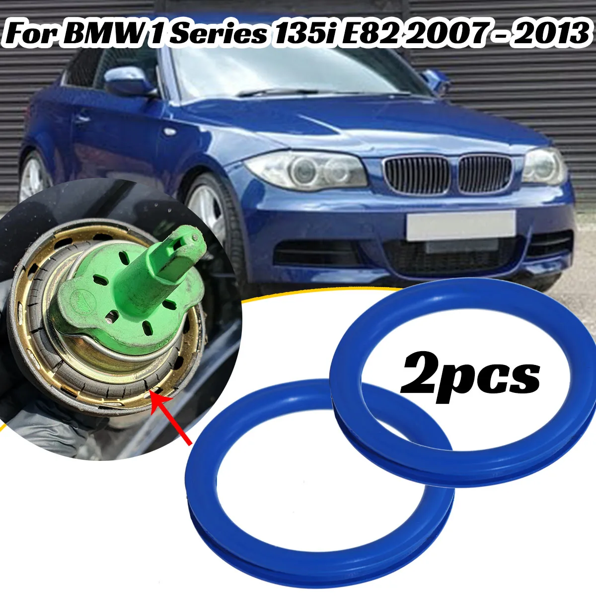 2PCS Gas Cap Replacement Seal for BMW 1 Series 135i E82 2007-2013 Tank Cover Neck Repair O-ring Rubber Gasket Washer V Shape Car
2PCS Gas Cap Replacement Seal for BMW 1 Series 135i E82 2007-2013 Tank Cover Neck Repair O-ring Rubber Gasket Washer V Shape Car