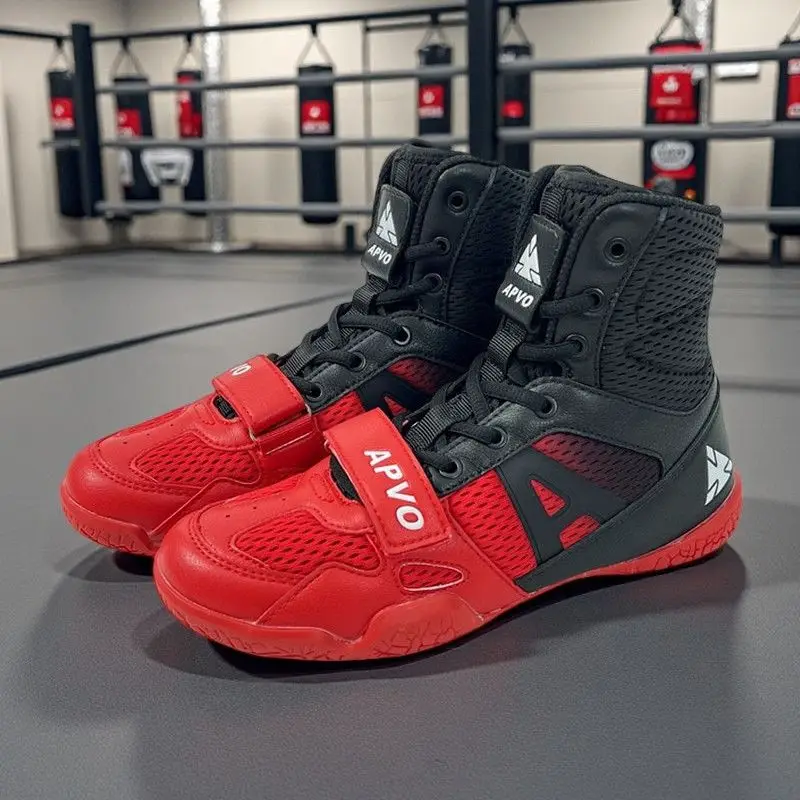 Classic Red Wrestling Sneakers for Unisex Anti-Slippery Couples Boxing Sport Shoe Hard-Wearing Gym Training Shoes Men Women
Classic Red Wrestling Sneakers for Unisex Anti-Slippery Couples Boxing Sport Shoe Hard-Wearing Gym Training Shoes Men Women