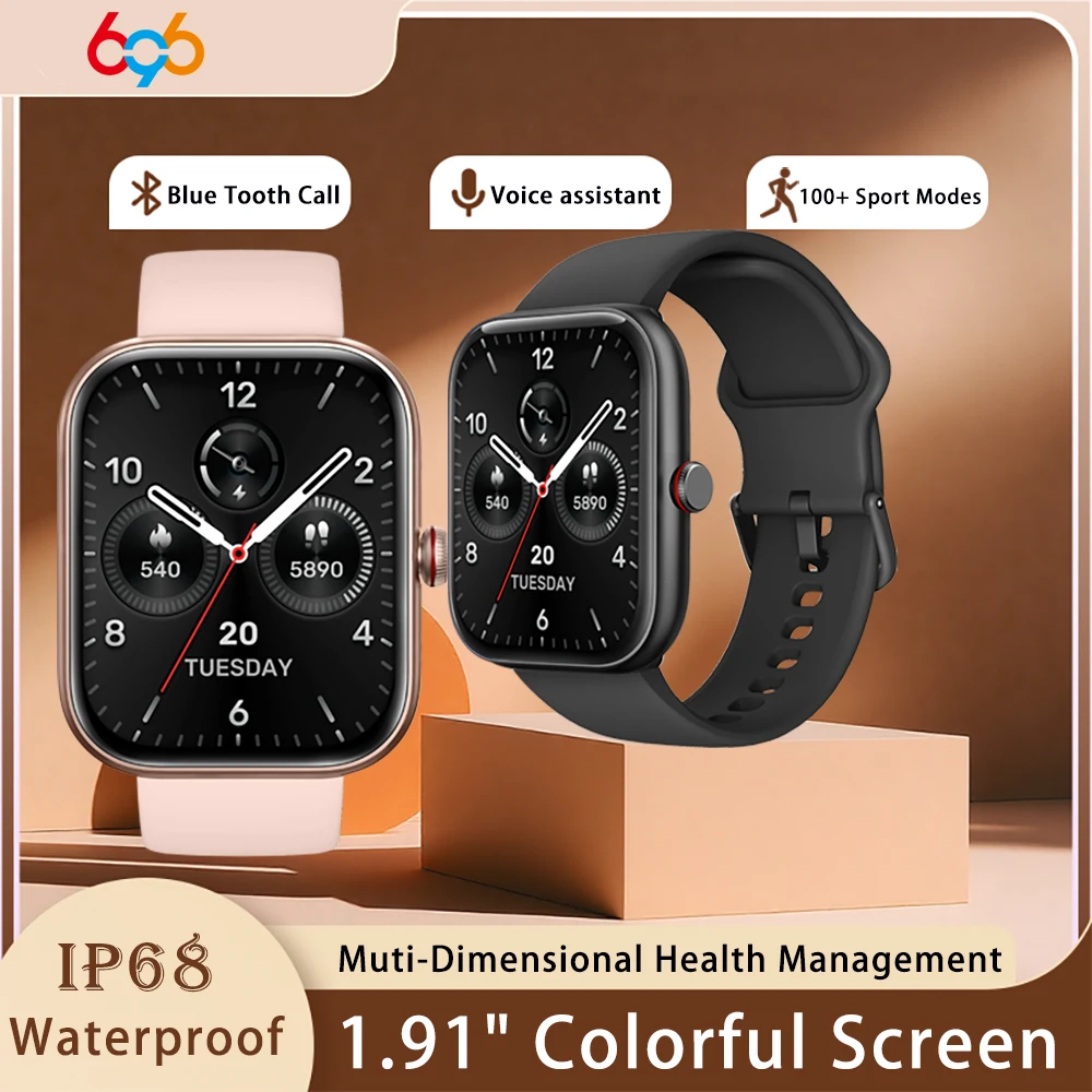 1.91" Colorful Screen Men Women Blue Tooth Call Smart Watch 100+ Sport Modes IP68 Waterproof Heart Rate Sleep Health Smartwatch
1.91" Colorful Screen Men Women Blue Tooth Call Smart Watch 100+ Sport Modes IP68 Waterproof Heart Rate Sleep Health Smartwatch