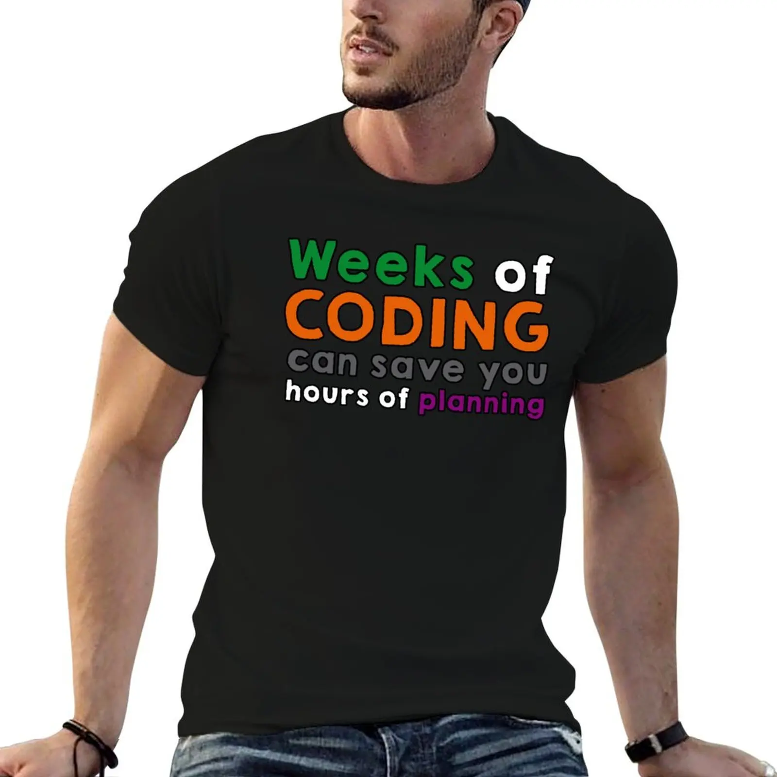 Weeks of coding T-Shirt man t shirts cotton t shirts for man cotton soft t shirts for man pack white T-shirt
Weeks of coding T-Shirt man t shirts cotton t shirts for man cotton soft t shirts for man pack white T-shirt