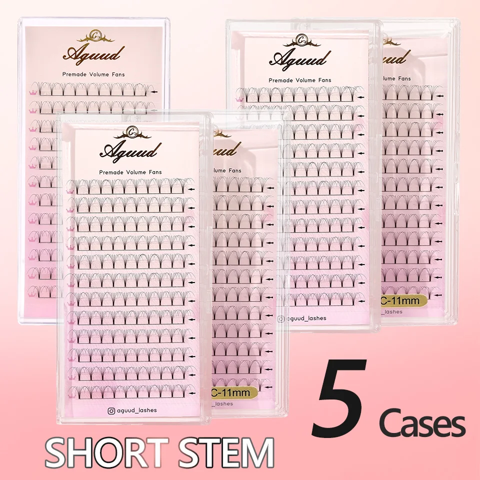 AGUUD 5 Cases Soft Natural Premade Volume Fans Short Stem 3d/4d/5d/6d Russian Volume Eyelash Extension Faux Mink Lashes Makeup
AGUUD 5 Cases Soft Natural Premade Volume Fans Short Stem 3d/4d/5d/6d Russian Volume Eyelash Extension Faux Mink Lashes Makeup