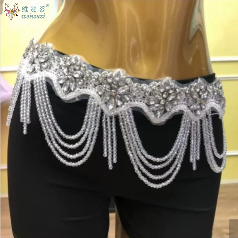 Women Belly Dance Costume Accessories Performance Professional Belt AB Stones Competiton Accessory Beaded Tassel Dance Belt
Women Belly Dance Costume Accessories Performance Professional Belt AB Stones Competiton Accessory Beaded Tassel Dance Belt