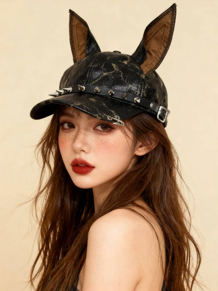 Street Style American Leather Doberman Dog Rivet Motorcycle Hat Destruction Wind Baseball Cap Adjustable Unisex Autumn Hat
Street Style American Leather Doberman Dog Rivet Motorcycle Hat Destruction Wind Baseball Cap Adjustable Unisex Autumn Hat