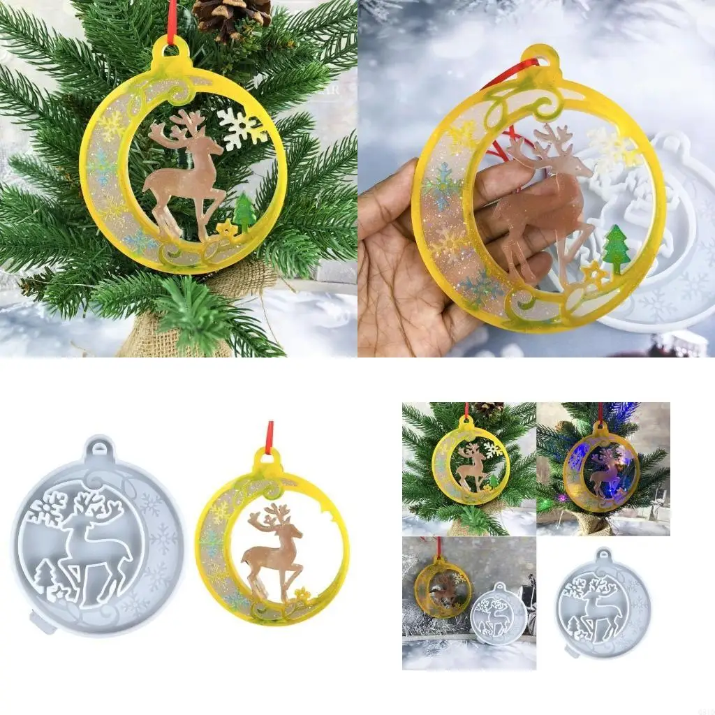 Decorative Deer Pendant Mould Flexible Silicone Mold for Christmas Tree Decoration Handmade Jewelry Molding Tool
Decorative Deer Pendant Mould Flexible Silicone Mold for Christmas Tree Decoration Handmade Jewelry Molding Tool