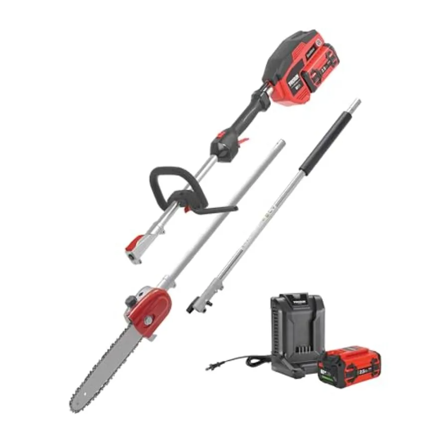 Pole Saw Kit for outdoor pruning, aluminum alloy construction, black color, lightweight and attachment-capable design with 60V
Pole Saw Kit for outdoor pruning, aluminum alloy construction, black color, lightweight and attachment-capable design with 60V
