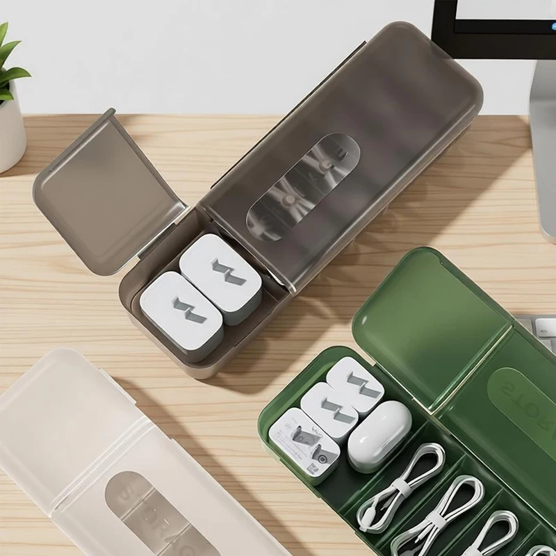 Cable Storage Box With 7 Compartments Organizer Charger Cord Storage Box Reusable Cable Storage Case Management For Home Travel
Cable Storage Box With 7 Compartments Organizer Charger Cord Storage Box Reusable Cable Storage Case Management For Home Travel