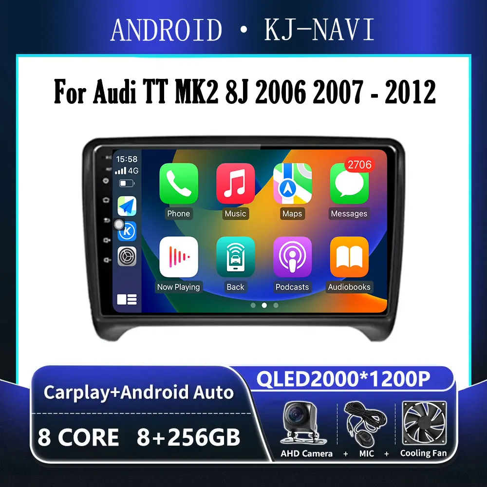 Android 14 Carplay For Audi TT MK2 8J 2006 2007 - 2012 Audio Stereo Car Radio Multimedia Player GPS Navigation 2 din 4G DSP WIFI
Android 14 Carplay For Audi TT MK2 8J 2006 2007 - 2012 Audio Stereo Car Radio Multimedia Player GPS Navigation 2 din 4G DSP WIFI