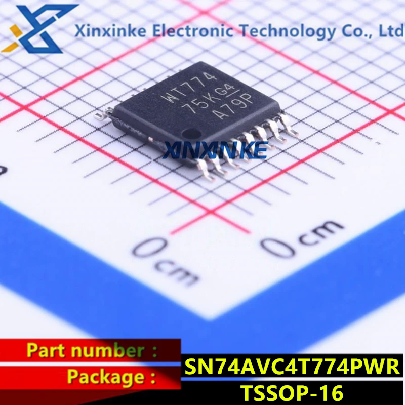 SN74AVC4T774PWR TSSOP-16 Marking: WT774 Translation - Voltage Levels 4B Dual-Sply Bus Xceiver Brand New Original
SN74AVC4T774PWR TSSOP-16 Marking: WT774 Translation - Voltage Levels 4B Dual-Sply Bus Xceiver Brand New Original