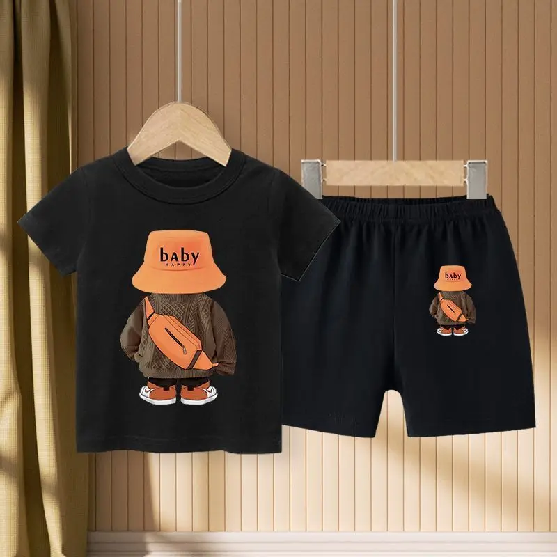 Summer Baby Girls Clothes Set Cartoon Bear Printed T-Shirts And Shorts 2 Pieces Suit Kid Casual Top Bottom Outfits Tracksuits
Summer Baby Girls Clothes Set Cartoon Bear Printed T-Shirts And Shorts 2 Pieces Suit Kid Casual Top Bottom Outfits Tracksuits